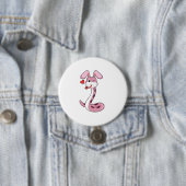 Snake Rabbit Heart Ronde Button 7,6 Cm (In situ)