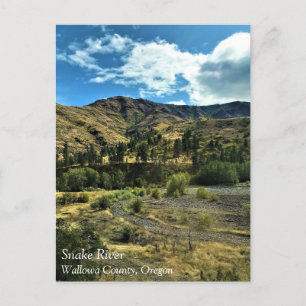 Snake River, comté de Wallowa OU carte postale
