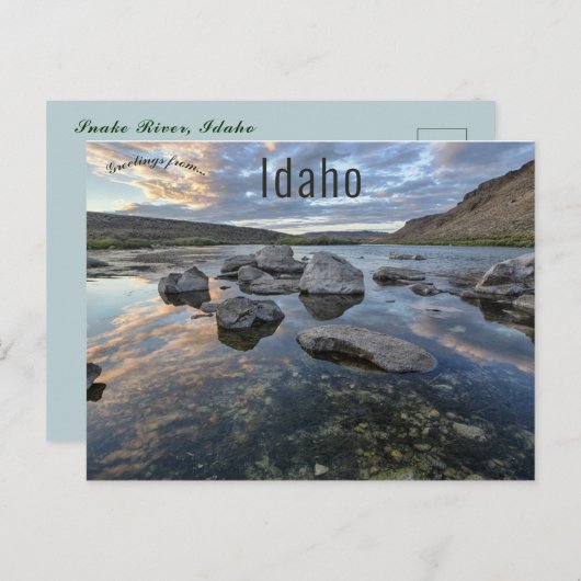 Snake River Idaho Briefkaart (Voorkant / Achterkant)