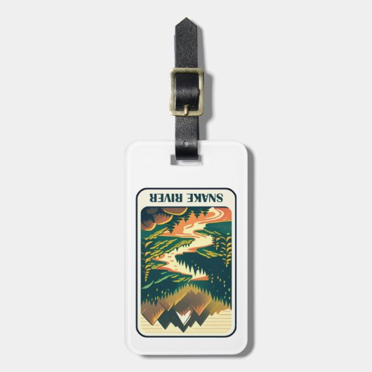 Snake River Idaho Kleuren Bagagelabel (Voorkant verticaal)