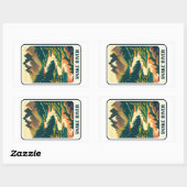 Snake River Idaho Kleuren Rechthoekige Sticker (Vel)