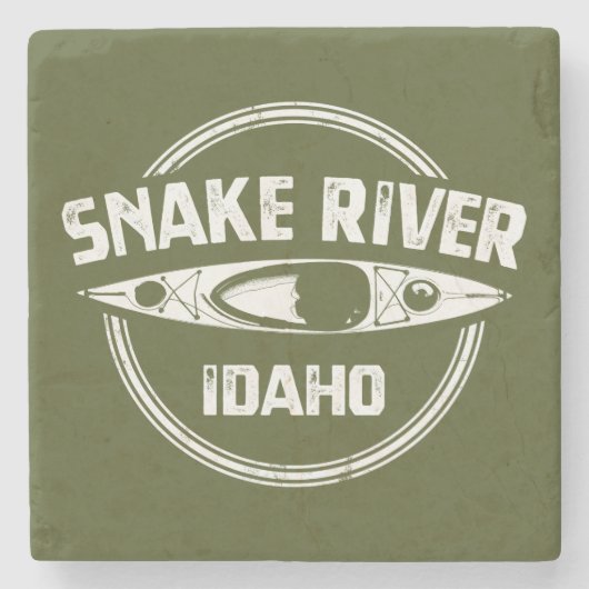 Snake River Idaho Stenen Onderzetter (Voorkant)