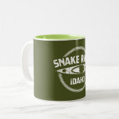 Snake River Idaho Tweekleurige Koffiemok (Voorkant links)