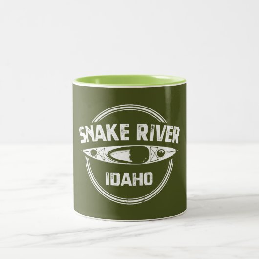 Snake River Idaho Tweekleurige Koffiemok (Center)