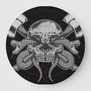 Snake, schedelklok met AXES Grote Klok