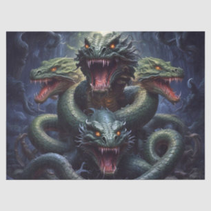 Snake Serpent Dragon Monster Fantasy Decoupage Tissuepapier