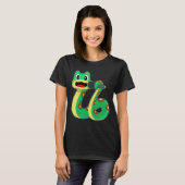 Snake Singer Microfoon Muziek T-shirt (Voorkant volledig)