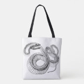 Snake Skeleton Notebook Draagtas (Achterkant)