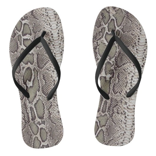 Snake Skin Animal Print Teenslippers (Voetbed)