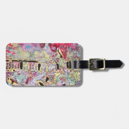 Snake Skin Bagagelabel Bold Vibrant Kleurrijk