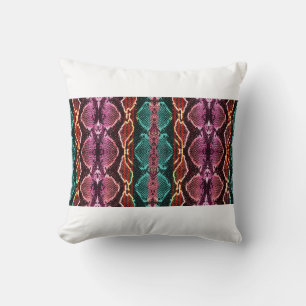 Snake skin print. slang Pattern. Dierlijke afdruk. Kussen