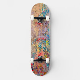 Snake Skin Skateboard Vibrant Kleurrijke Luxe