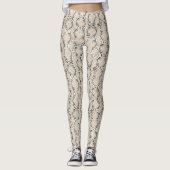  snake skin texture leggings (Voorkant)
