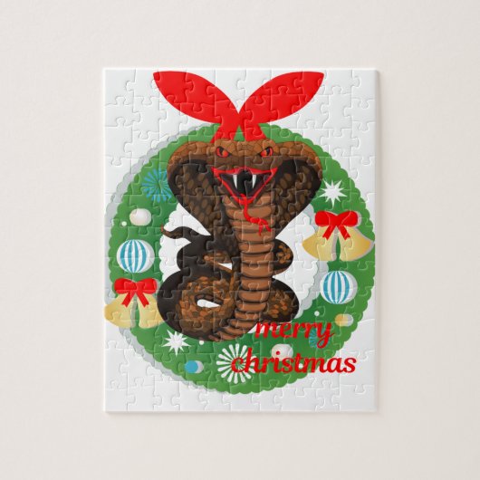 snake snake kerst legpuzzel (Verticaal)