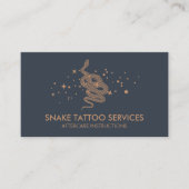 Snake Tattoo Nazorg Instructies Visitekaartje (Voorkant)