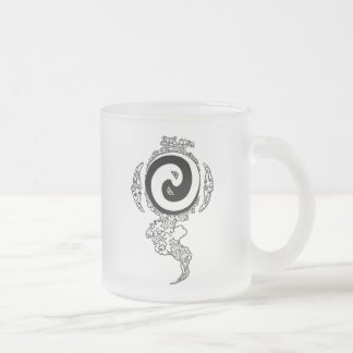 Snake Turtle, Taoïstische Studies Institute Logo Matglas Koffiemok