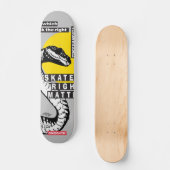 Snake under the moon.  ONEIGHTH Tokyo Original  Skateboard (Voorkant)