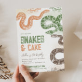 Snake verjaardagsuitnodigingen kaart