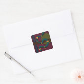 Snake Vierkante Sticker (Envelop)