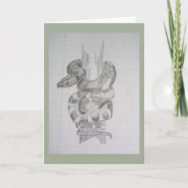 Snake Wenskaart-Blank Inside Kaart