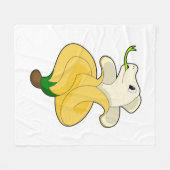 Snake with Banana Fleece Deken (Voorkant (Horizontaal))