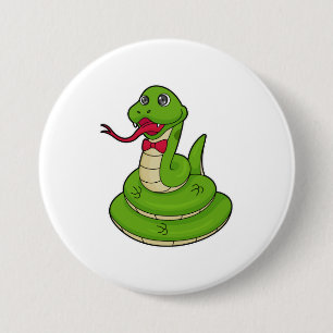 Snake with Botie Ronde Button 7,6 Cm