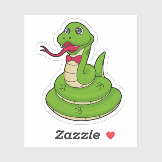 Snake with Botie Sticker (Vel)