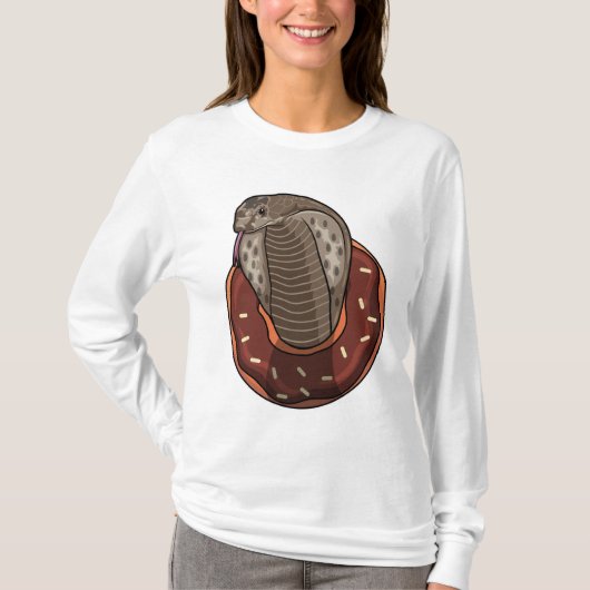 Snake with Donut T-shirt (Voorkant)