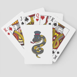 Snake with Hat Pokerkaarten
