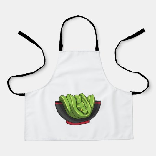 Snake with Ramen Bowl Schort (Voorkant)