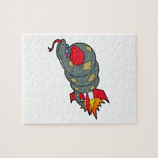Snake with Rocket Legpuzzel (Horizontaal)