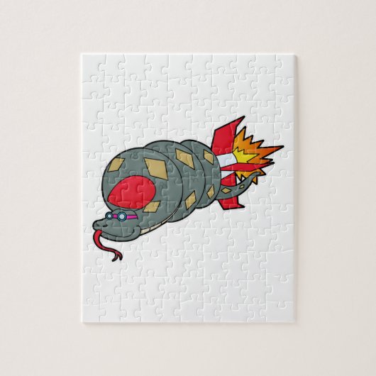 Snake with Rocket Legpuzzel (Verticaal)