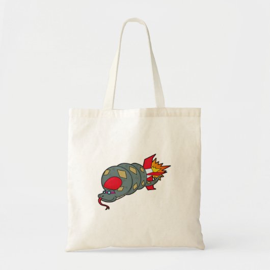 Snake with Rocket Tote Bag (Voorkant)