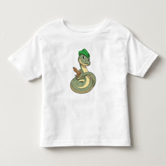 Snake with Sword Kinder Shirts (Voorkant)