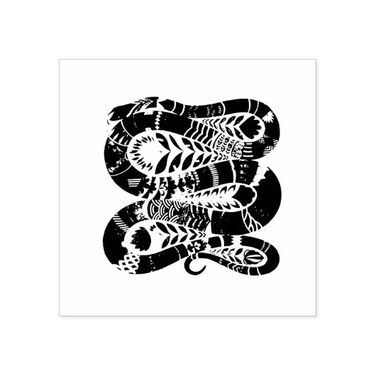 Snake Wood Art Stamp Rubberstempel (Afrduk)