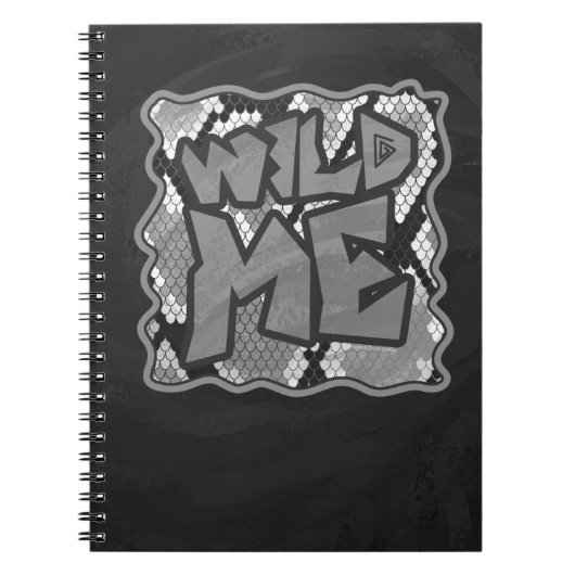 Snake Yellow en Gold Print Notitieboek (Voorkant)