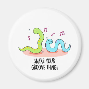 Snake Your Groove Thing Grappige Disco Pun Magneet