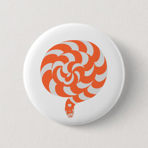 Snake ziet eruit als een lolly-Button Ronde Button 5,7 Cm