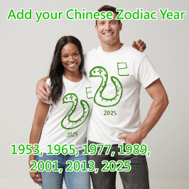 Snake Zodiac  jaar T-shirt