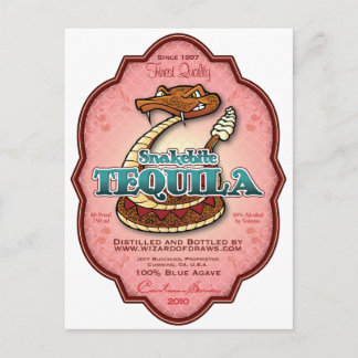 Snakebeet Tequila Briefkaart