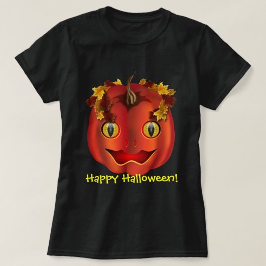 Snakeeyed Jack-O-Lantern Halloween T-shirt (Design voorkant)