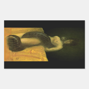 SnakeGrl Decal (blad van 4) Rechthoekige Sticker