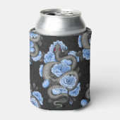 Snakes and blue roses blikjeskoeler (Blikje Voorkant)