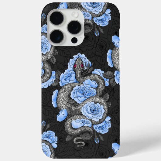 Snakes and blue roses Case-Mate iPhone case (Achterkant)