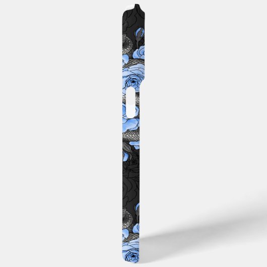 Snakes and blue roses Case-Mate iPhone case (Achterkant / Rechts)