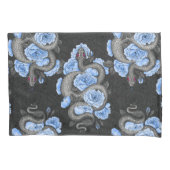 Snakes and blue roses kussensloop (Voorkant-Links)