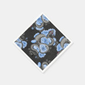 Snakes and blue roses servet (Hoek)