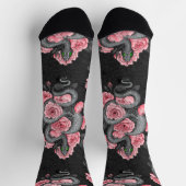 Snakes and peach roses sokken (Top)