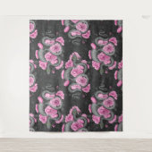Snakes and pink roses wandkleed (Voorkant)
