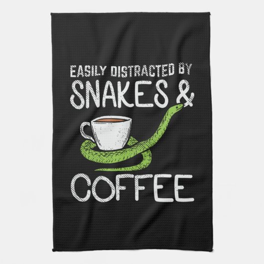 Snakes & Coffee Theedoek (Verticaal)